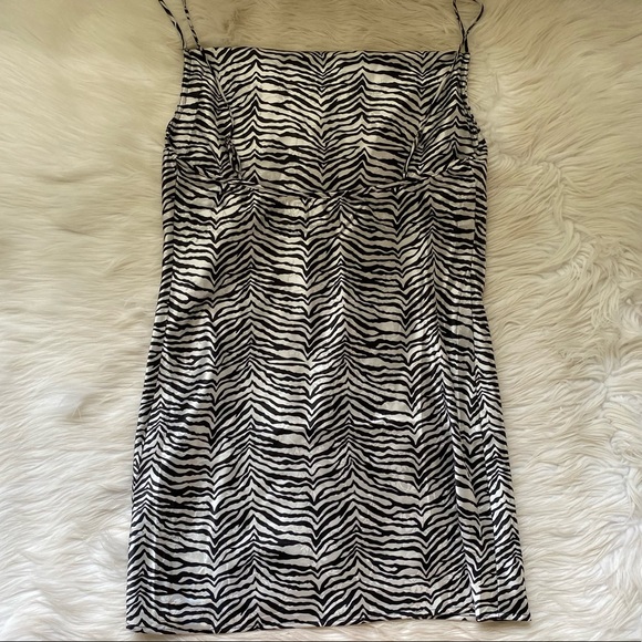 Princess Polly Lochie Zebra Print Satin Cami Dress - Picture 6 of 10